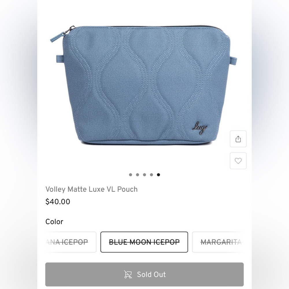 Lug Volley Matte Luxe VL Pouch Blue Moon Ice Pop